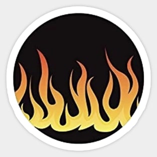 Nostalgic 90's flame Sticker